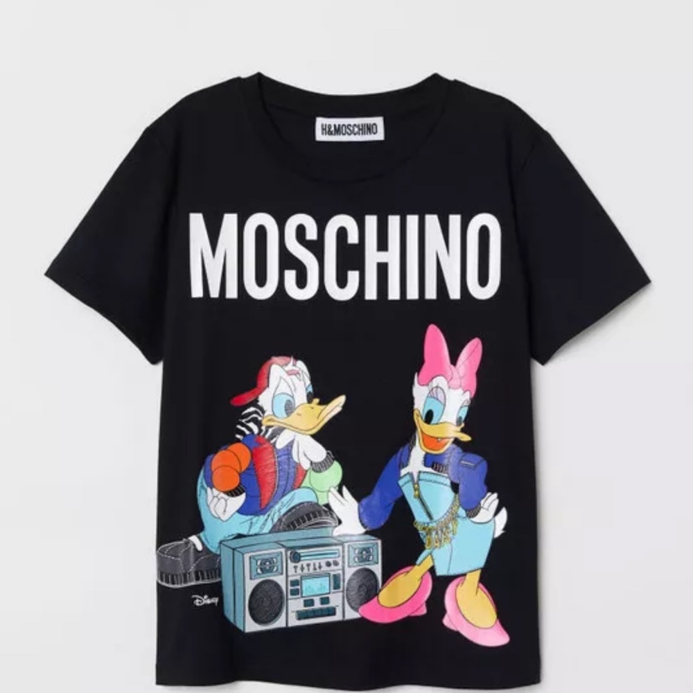 SOLD-Moschino TV x HM Logo Tshirt